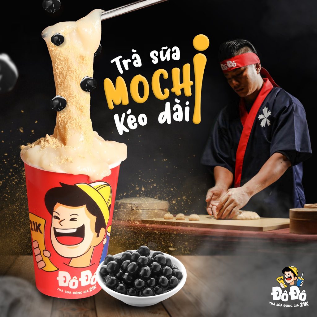 Những ly trà sữa topping mochi kéo dài được chế biến công phu từ những người nghệ nhân
