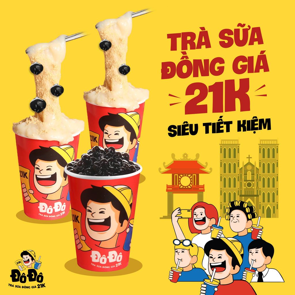 Trà sữa Đô Đô siêu tiết kiệm chỉ 21K