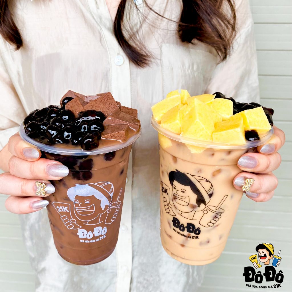 Trà sữa Đô Đô full topping chỉ 21K