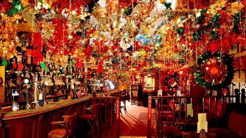 trang trí Noel quán trà sữa trang trí Noel quán trà sữa