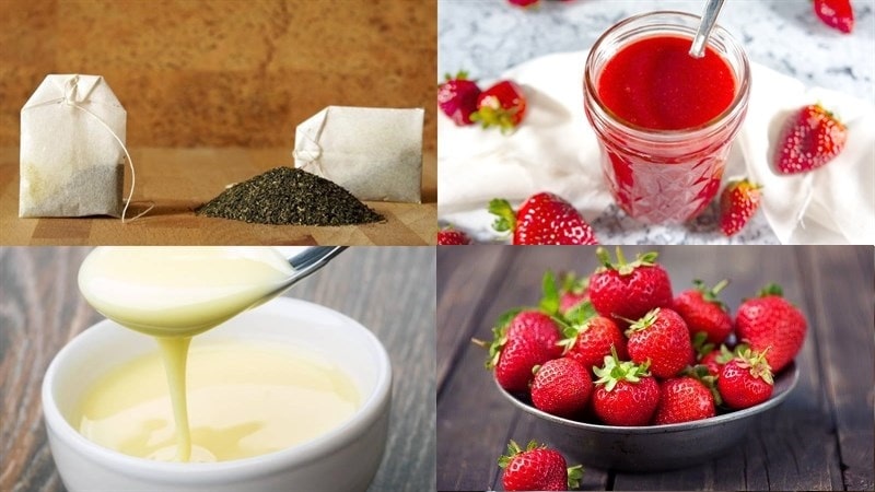 cách làm trà sữa dâu cách làm trà sữa dâu