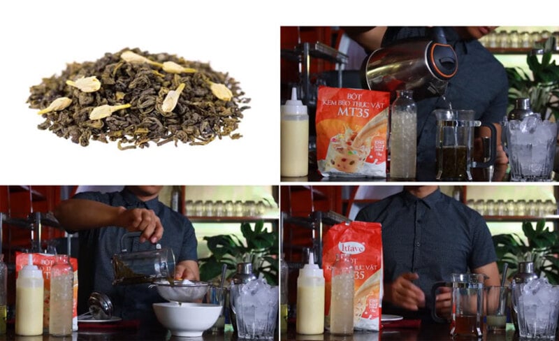 cách làm trà sữa lài cách làm trà sữa lài