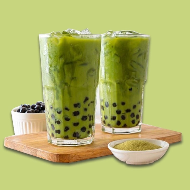 cách nấu trà sữa thái xanh trân châu