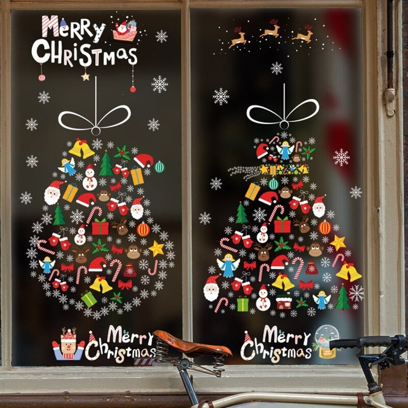 trang trí quán trà sữa dịp noel trang trí quán trà sữa dịp noel