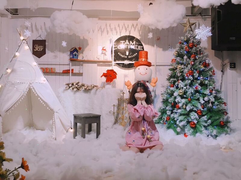 trang trí noel cho quán trà sữa trang trí noel cho quán trà sữa