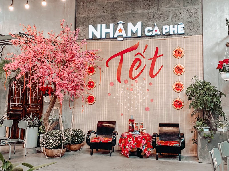 trang trí tết cho quán trà sữa trang trí tết cho quán trà sữa